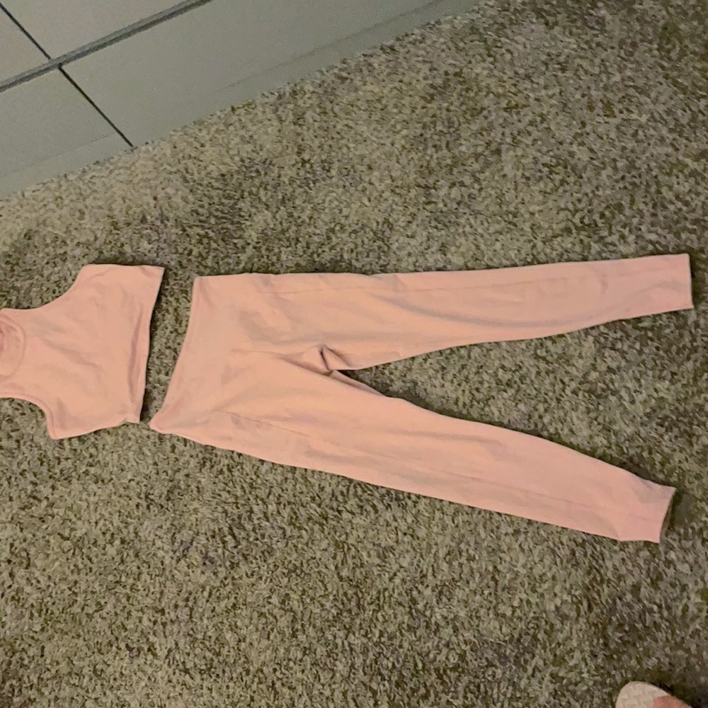 Rose pink work out set